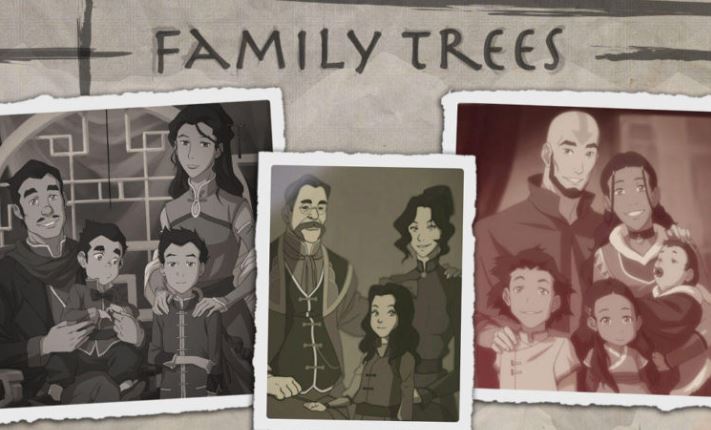 avatar korra family tree avatar