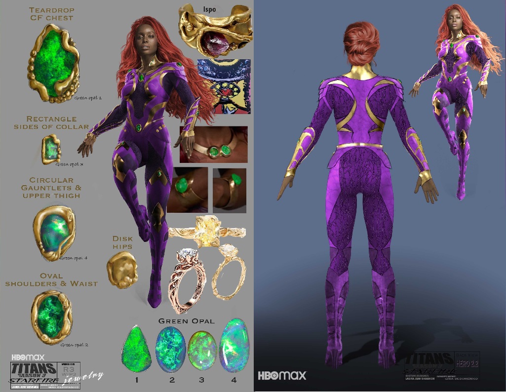 Concept Art of Anna Diop as Starfire
