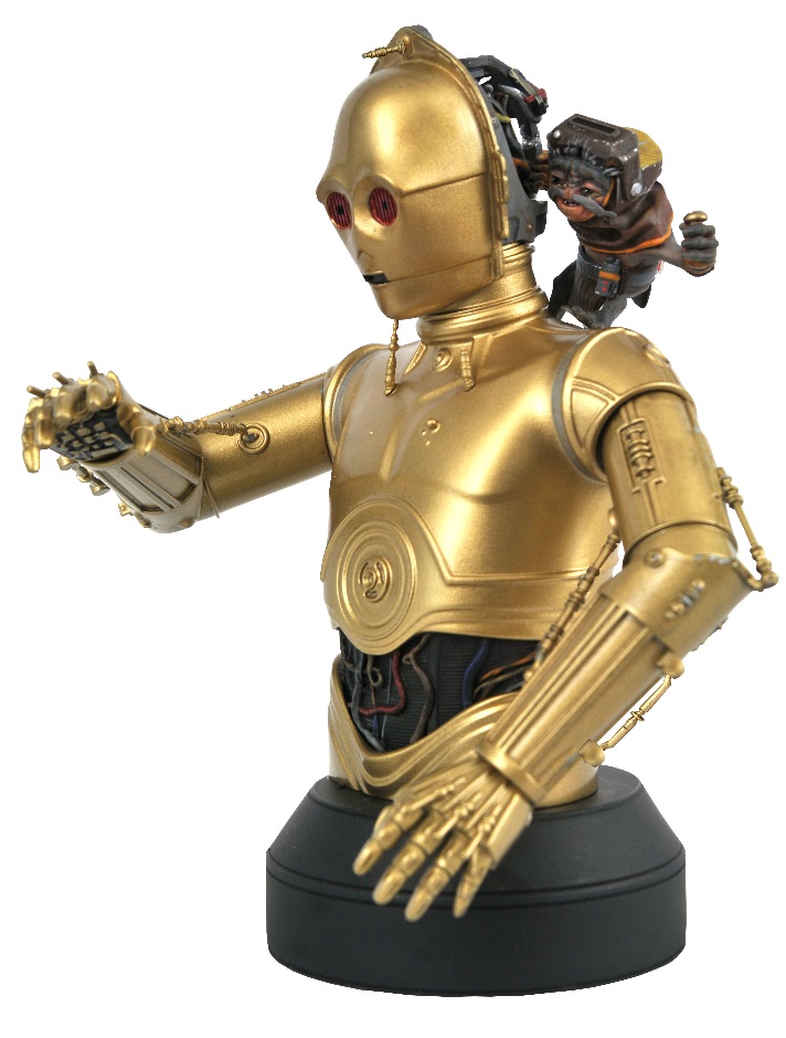 C-3PO and Babu Frik Minibust