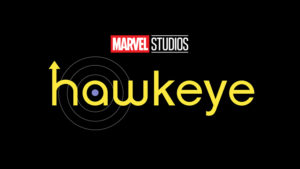 Title card for the upcoming Disney+ Marvel series "Hawkeye"