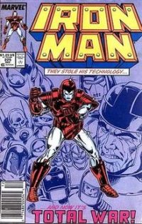 Armor Wars storyline was featured in the Iron Man comic issue seen here.
