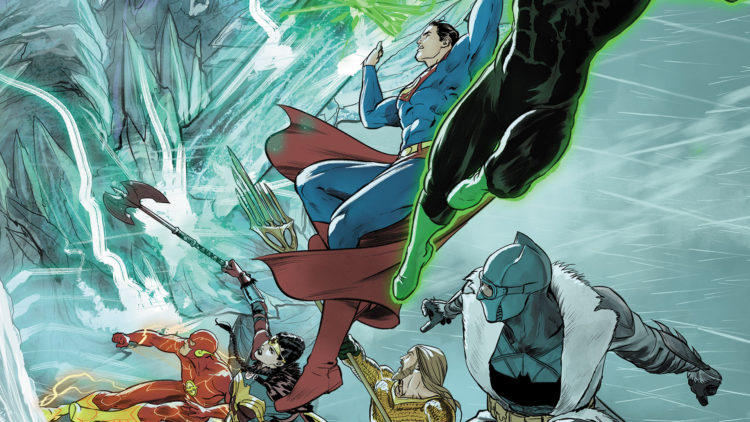 Cover slice of the new comic Justice League Endless Winter 2