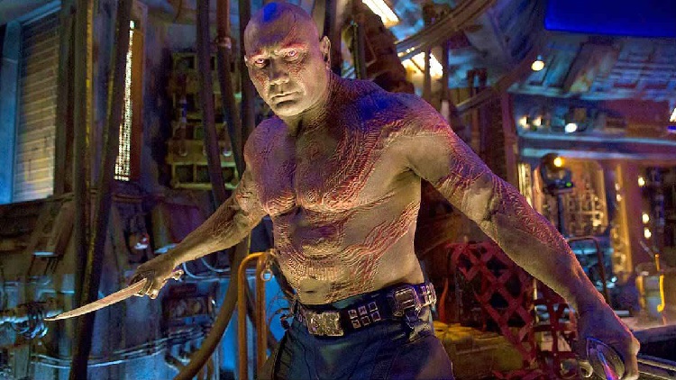 Dave Bautista as Drax in 'Guardians of the Galaxy'