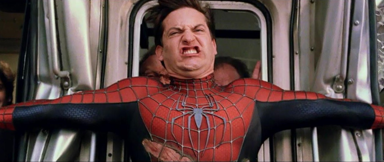 Tobey Maguire in Spider-man