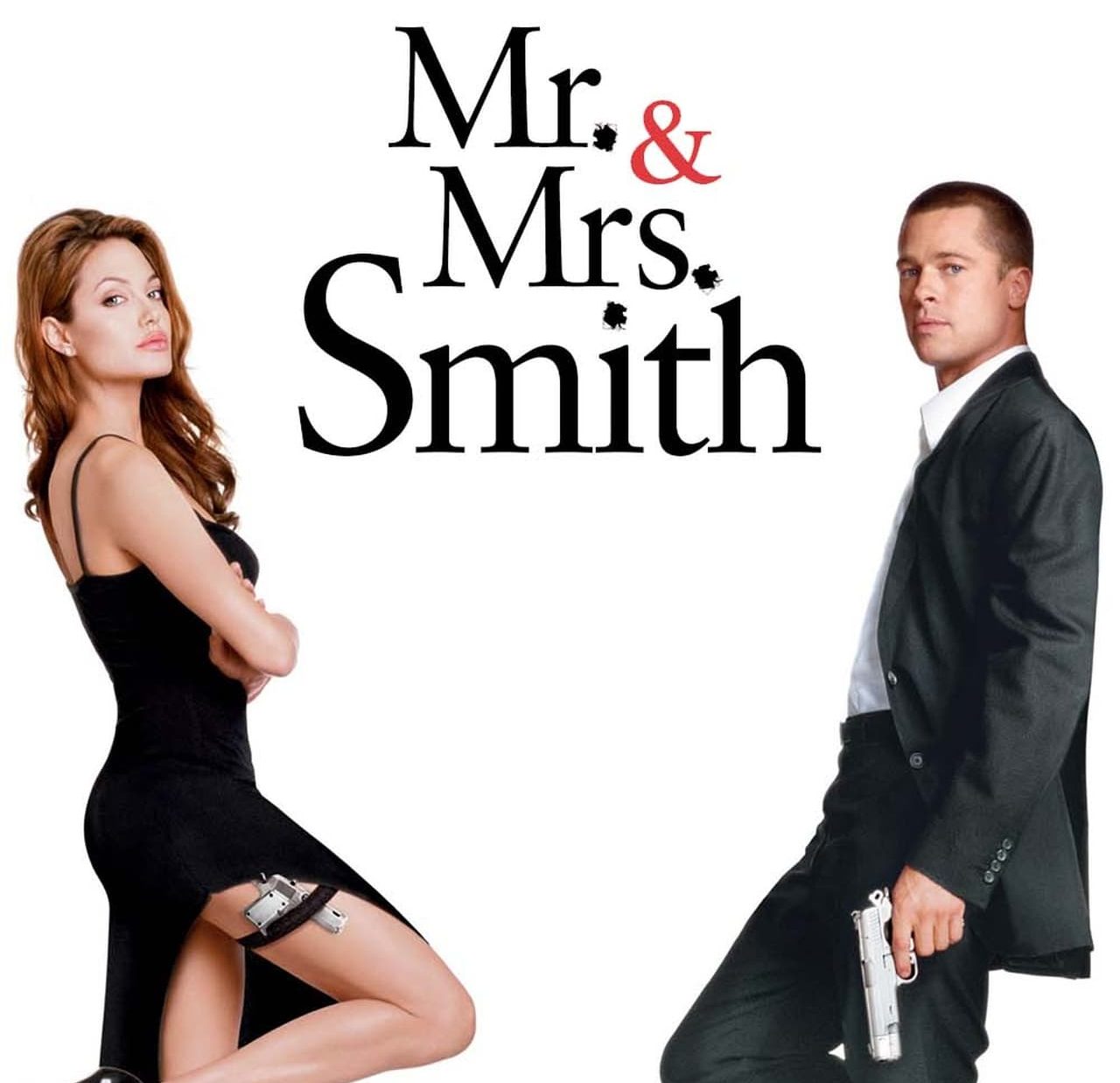 Brad Pitt and Angelina Jolie in 'Mr. And Mrs. Smith' (2005)