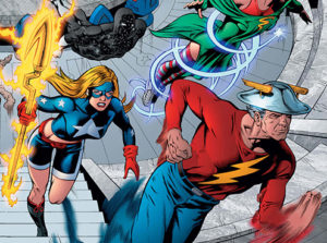 Stargirl and the Flash in the pages of JSA