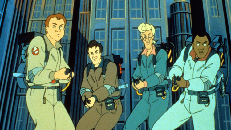 A screenshot from the animated series, 