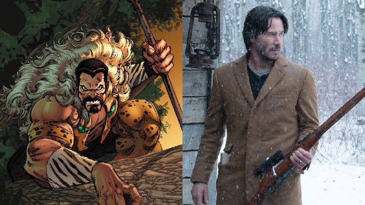 Kraven The Hunter and Actor Keanu Reeves