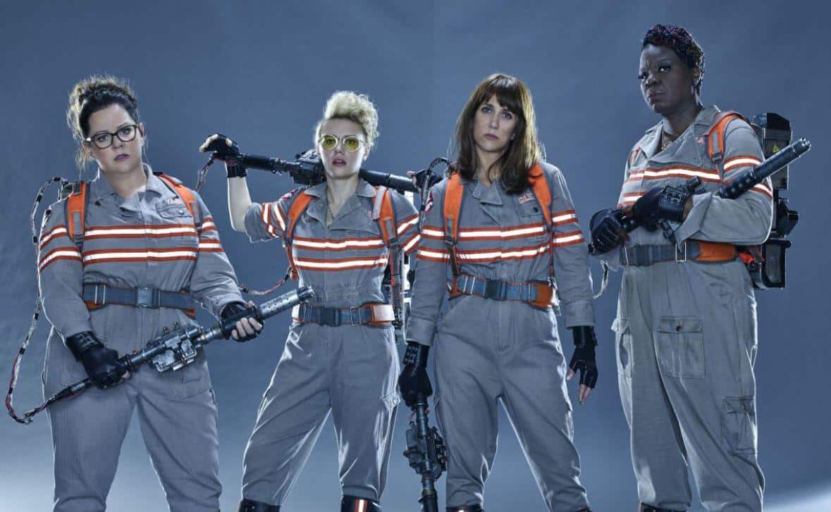 Melissa McCarthy, Kate McKinnon, Kristin Wiig, and Leslie Jones in 'Ghostbusters: Answer The Call'