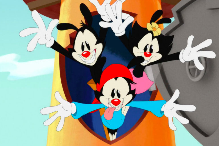 Yakko, Wakko, and Dot - The Warner siblings (Animaniacs) in the Water Tower
