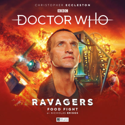Cover to Doctor Who audio - Food Fight
