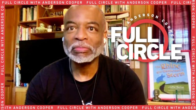 Levar Burton in a screenshot from Anderson Cooper's show 'Full Circle'