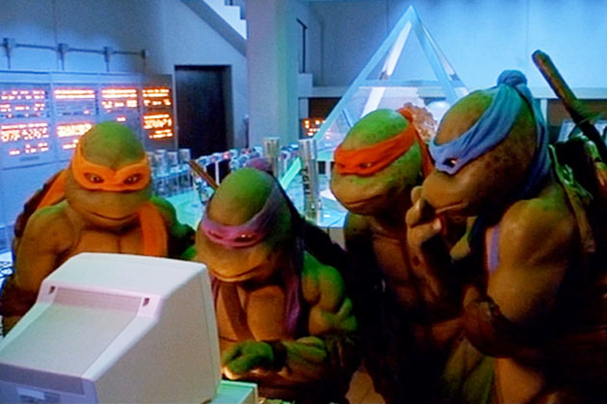 The Turtles in 'Teenage Mutant Ninja Turtles II: The Secret Of The Ooze'