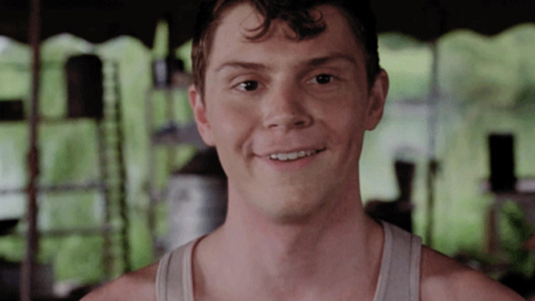 Evan Peters portrayed Jimmy Darling, a boy with lobster-claw like hands, in the 