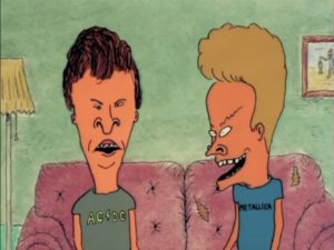 Beavis and Butthead at home