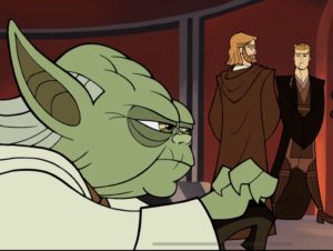 Yoda, Obi-Wan and Anakin