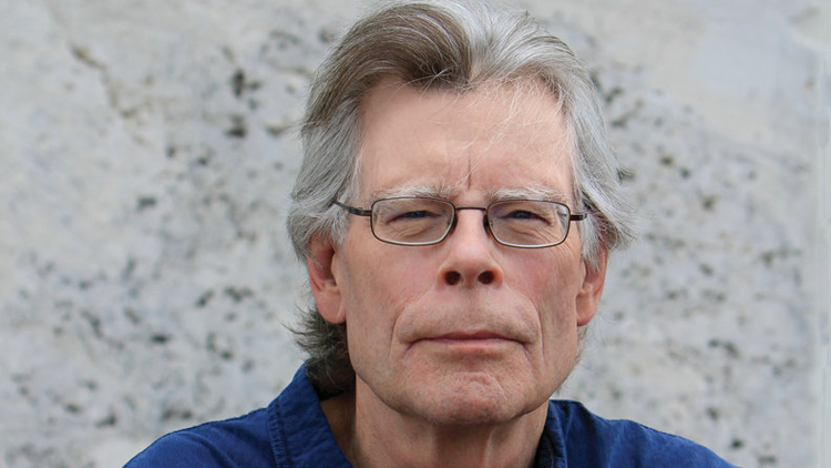 Headshot of author Stephen King, who has written over 60 novels, 5 non-fiction books, and more than 200 short stories.
