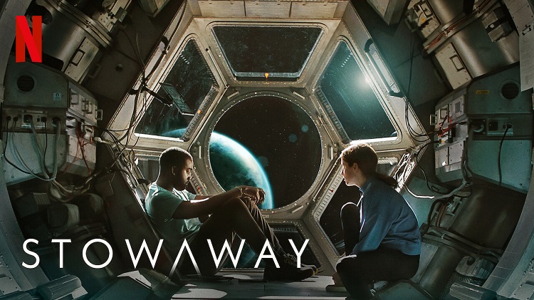 Shamier Anderson and Anna Kendrick in Netflix's Stowaway