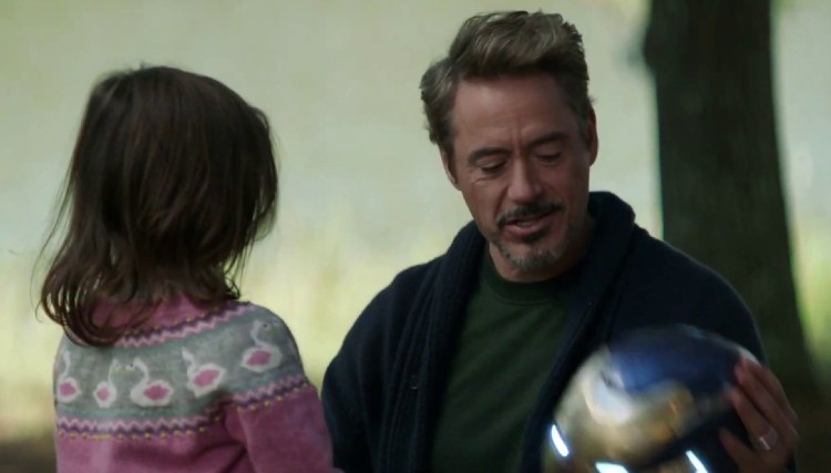 Tony Stark and Morgan Stark