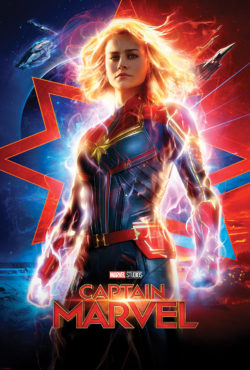 Brie Larson as Captain Marvel movie poster