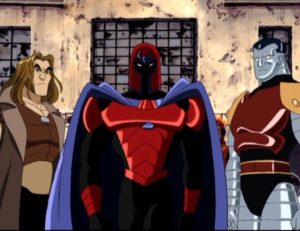 Sabretooth, Magneto, and Colossus