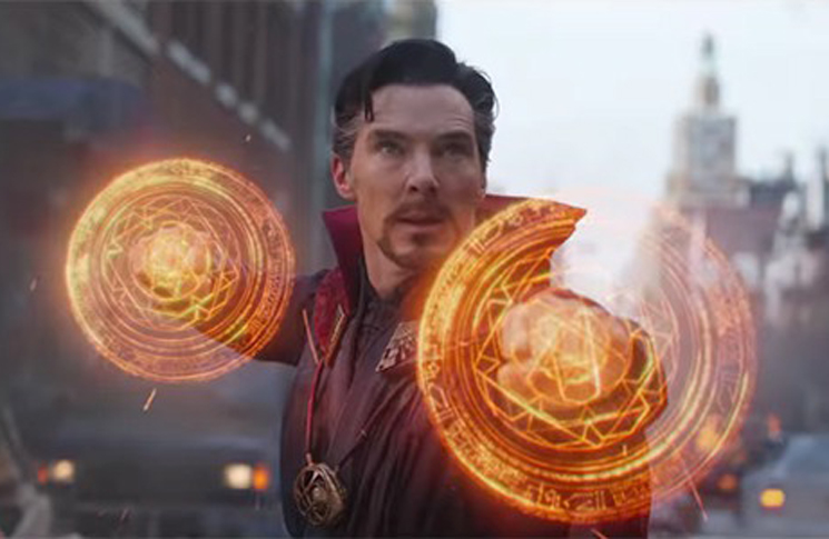 Doctor Strange (Benedict Cumberbatch) wields his magical prowess in a scene from the origianl 