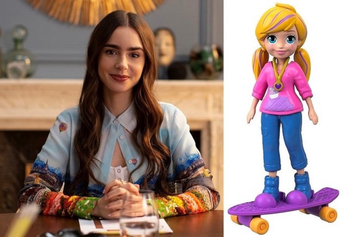 Lily Collins in Emily in Paris - A Mattel Polly Pocket Doll