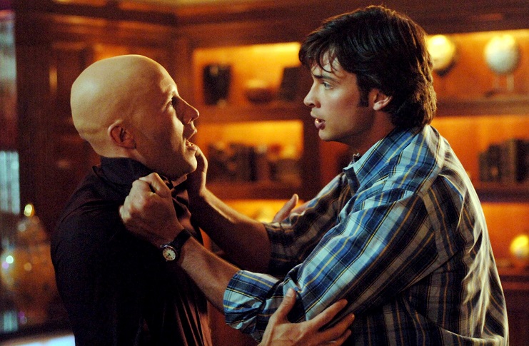 Michael Rosenbaum and Tom Welling in Smallville