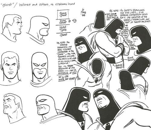 Space Ghost model sheet by Alex Toth