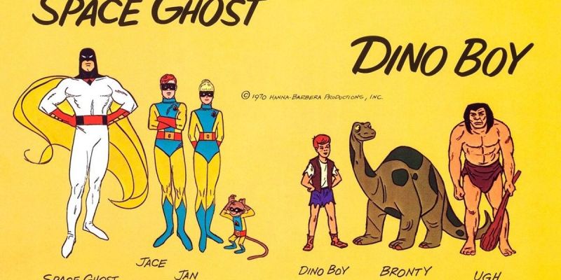 Promo artwork for Space Ghost and Dino-Boy