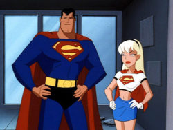 Superman and Supergirl on Superman: The Animated Series