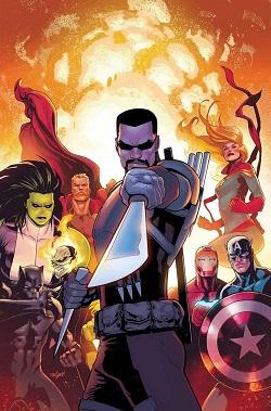 Blade on the cover of Avengers