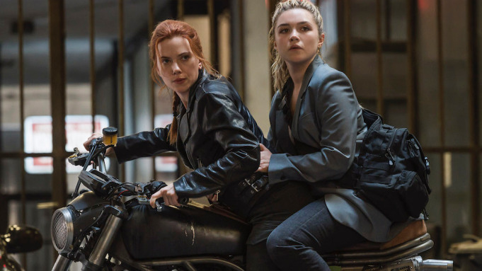 Scarlett Johansson and Florence Pugh in 'Black Widow' (2021)