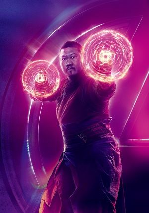 Benedict Wong as Wong in a promo poster for Avengers: Endgame