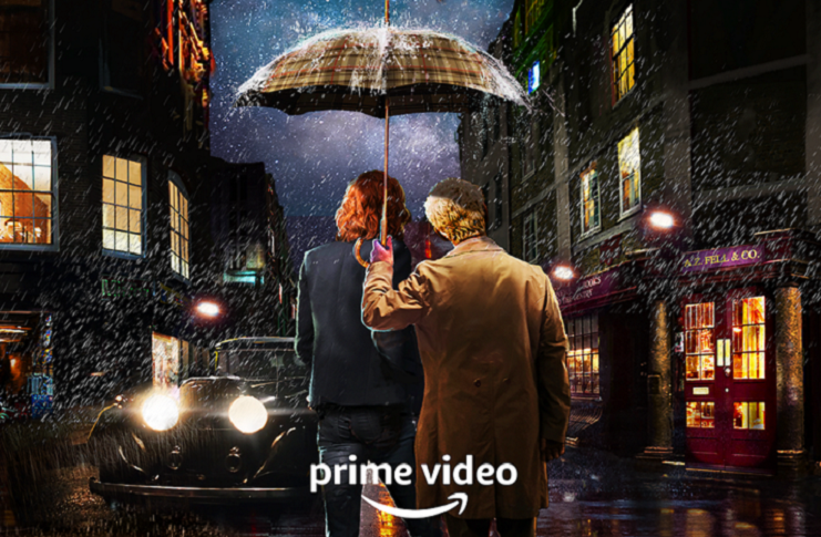 Good Omens Season 2 promo poster featuring Michael Sheen and David Tennant
