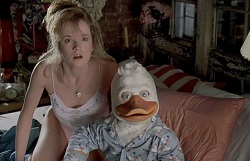 Lea Thompson with Howard the Duck