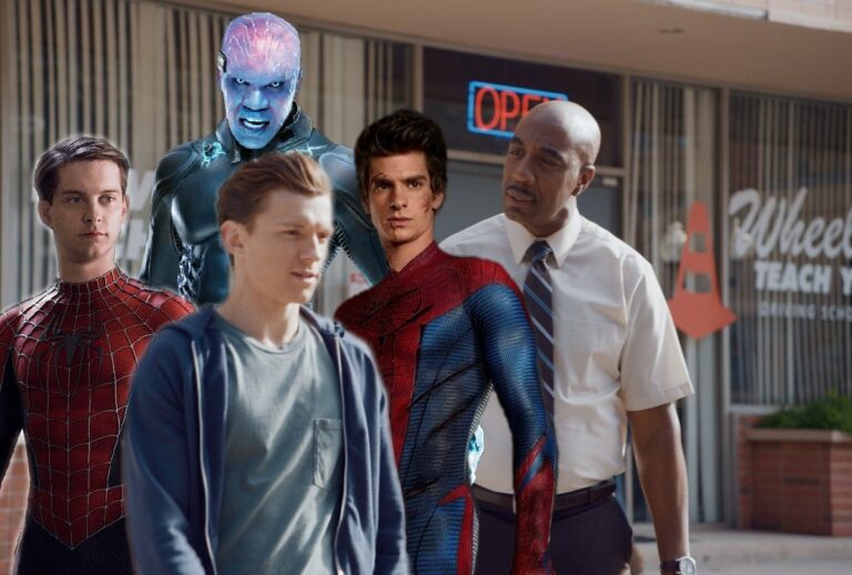 Former 'Spider-Man' stars Tobey Maguire, Andrew Garfield, and Jamie Foxx alongside Tom Holland and J.B. Smoove