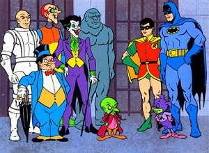 The New Adventures of Batman - Batman, Robin, and villains