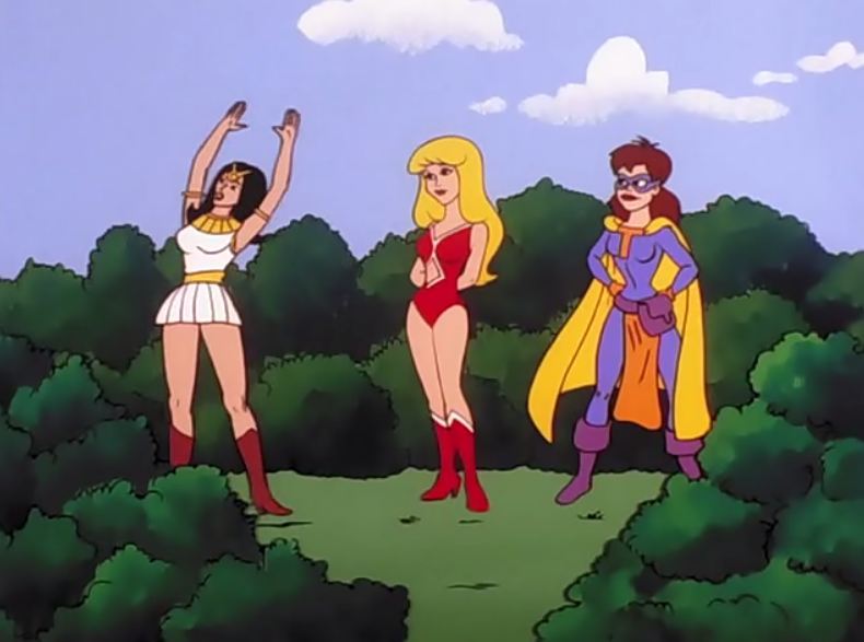 Isis, Glorious Gal and Dirty Trixie on Hero High