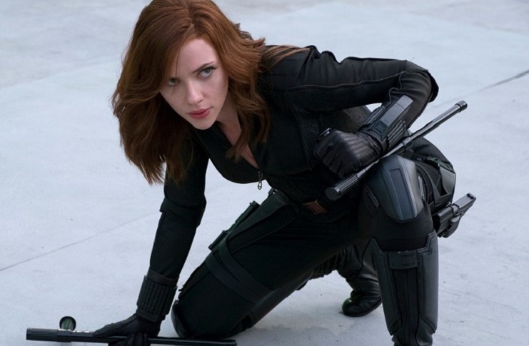 Scarlett Johansson as Black Widow in Captain America: Civil War