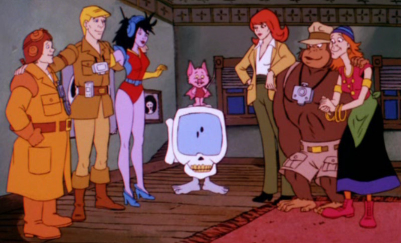 Screenshot of Filmation's animated Ghostbusters series