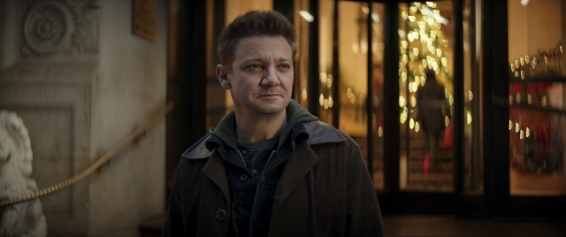 Clint Barton (Jeremy Renner) looking smug as hell in a still from the Disney+ series "Hawkeye."