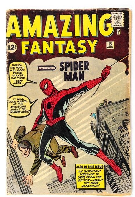 Amazing Fantasy #15 cover 1962