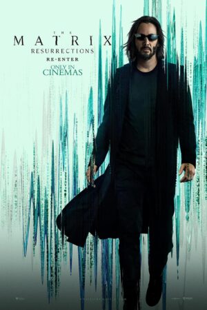 Keanu Reeves on the poster for The Matrix Resurrections