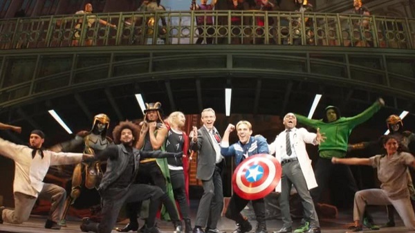 The cast of Rogers: The Musical in Hawkeye