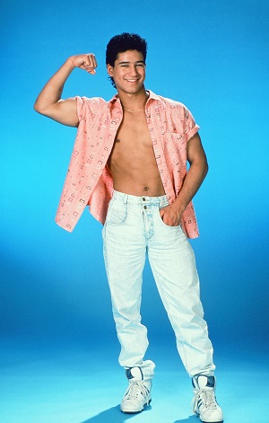 Mario Lopez as AC Slater on Saved By The Bell