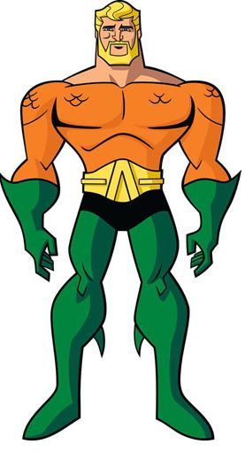 Aquaman character design for Batman: The Brave and the Bold