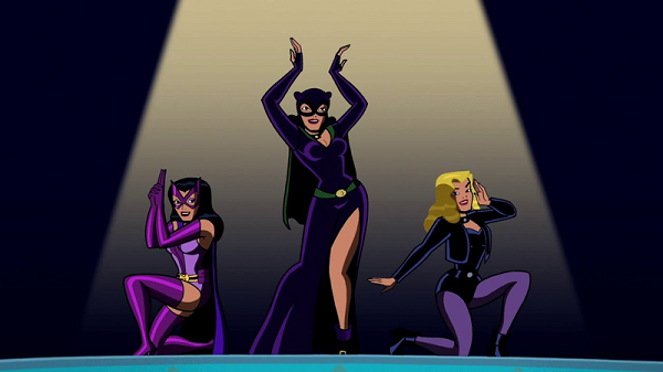 The Huntress, Catwoman, and Black Canary on Batman: the Brave and the Bold