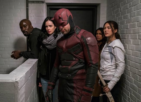 Charlie Cox as Daredevil in The Defenders