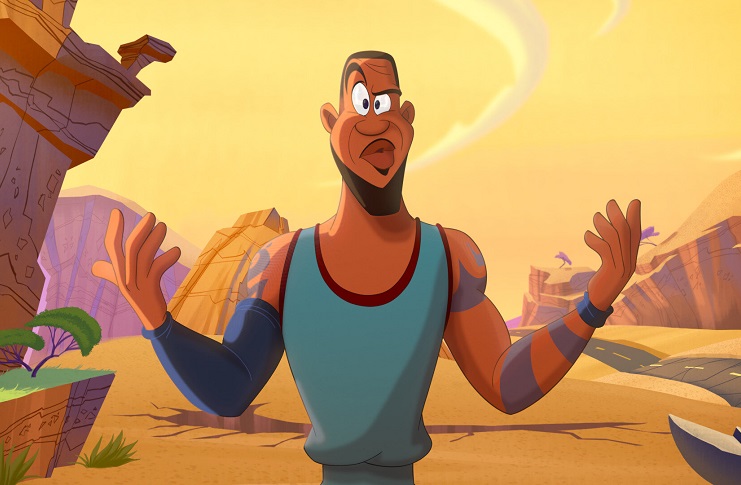 Animated version of LeBron James in Space Jam: A New Legacy